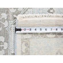 Load image into Gallery viewer, 8&#39;1&quot;x10&#39;5&quot; Light Blue, Hand-knotted, Mamluk Design, Pure Silk With Textured Wool, Oriental Rug FWR482346