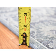 Load image into Gallery viewer, 7&#39;10&quot;x10&#39;4&quot; Gray, Silk With Textured Wool, Hand Knotted, Oushak Influence, Oriental Rug FWR482352
