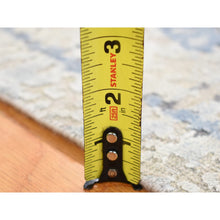 Load image into Gallery viewer, 2&#39;1&quot;x2&#39;1&quot; Beige, Silk With Textured Wool, Broken Circle Design, Sample Fragment, Hand Knotted, Oriental Rug FWR482514