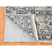 Load image into Gallery viewer, 9&#39;1&quot;x12&#39;3&quot; Silver Gray, Peshawar With Sultanabad All Over Design, Hand Knotted, Pure Wool Oriental Rug FWR482712