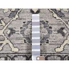Load image into Gallery viewer, 9&#39;1&quot;x12&#39;3&quot; Silver Gray, Peshawar With Sultanabad All Over Design, Hand Knotted, Pure Wool Oriental Rug FWR482712