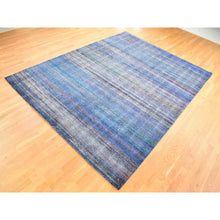 Load image into Gallery viewer, 9&#39;x12&#39;2&quot; Colorful, Modern Leaf Design, Sari Silk and Textured Wool Hand Knotted, Oriental Rug FWR482718