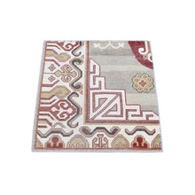 Load image into Gallery viewer, 2&#39;x2&#39;2&quot; Ivory, Khotan Design Zero Pile, Hand Knotted Pure Wool, Sample Fragment, Mat Square Oriental Rug FWR482784