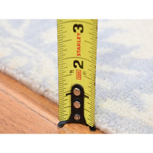 Load image into Gallery viewer, 8&#39;x9&#39;10&quot; Gray On Beige, Lotus And Tulip Flower Design, Tone On Tone, Hand Knotted, Pure Wool Oriental Rug FWR483018