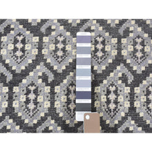 Load image into Gallery viewer, 9&#39;x12&#39; Silver Gray, Paisley Design Turkish Knot, Pure Wool Hand Knotted, Oriental Rug FWR483150