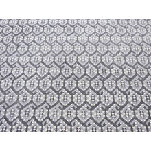 Load image into Gallery viewer, 9&#39;x12&#39; Silver Gray, Paisley Design Turkish Knot, Pure Wool Hand Knotted, Oriental Rug FWR483150