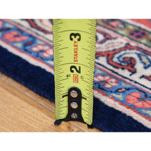 Load image into Gallery viewer, 9&#39;2&quot;x12&#39; Midnight Blue, New Persian Kashan All Over Design, Organic Wool Hand Knotted, Oriental Rug FWR483168