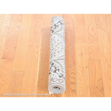 Load image into Gallery viewer, 2&#39;1&quot;x3&#39;1&quot; Chocolate Brown, Mughal Inspired Medallions Design, Textured Wool And Silk Hand Knotted, Mat Oriental Rug FWR483456