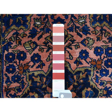 Load image into Gallery viewer, 2&#39;1&quot;x2&#39;7&quot; Light Red, Antique Persian Mohajeran Sarouk, Full Pile, Soft And Clean, Pure Wool, Hand Knotted Oriental Mat Rug FWR483558