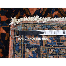 Load image into Gallery viewer, 2&#39;1&quot;x2&#39;7&quot; Light Red, Antique Persian Mohajeran Sarouk, Full Pile, Soft And Clean, Pure Wool, Hand Knotted Oriental Mat Rug FWR483558