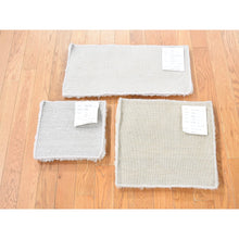 Load image into Gallery viewer, 1&#39;x2&#39;1&quot; One Lot Of Three Pieces Mohair Wool Hand Knotted Thick And Lush Soft To The Touch Oriental Rugs FWR483576