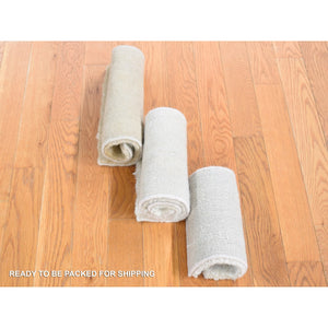 1'x2'1" One Lot Of Three Pieces Mohair Wool Hand Knotted Thick And Lush Soft To The Touch Oriental Rugs FWR483576
