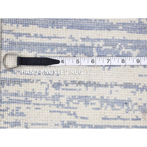 2'1"x2'1" One Lot Of Five Samples Wool And Silk Hand Knotted Modern Oriental Rugs FWR483582