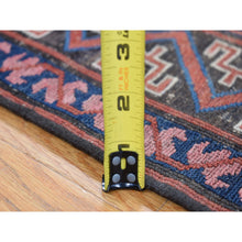 Load image into Gallery viewer, 7&#39;x11&#39; Cinnamon Red, Antique Caucasian Soumak With Geometric Design, Pure Wool, Flat Weave, Hand Knotted, Clean, Good Condition, Sides And Ends Professionally Secured, Long And Narrow Oriental Rug FWR483594