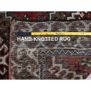 5'x9'6" Saddle Brown, New Persian Serab, Trellis Flower Design, Camel Hair Full Pile, Pure Wool, Hand Knotted, Gallery Size Runner Oriental Rug FWR524736