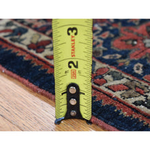 Load image into Gallery viewer, 4&#39;2&quot;x6&#39;6&quot; Midnight Blue, Antique Persian Fereghan Sarouk, 100% Wool Hand Knotted, Good Condition, Clean, Oriental Rug FWR483606