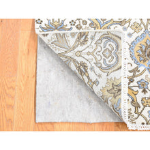 Load image into Gallery viewer, 2&#39;x3&#39;2&quot; Ivory, Rajasthan All Over Design, Hand Knotted 100%wool, Mat Fragment Sample Oriental Rug FWR483636