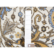 Load image into Gallery viewer, 2&#39;x3&#39;2&quot; Ivory, Rajasthan All Over Design, Hand Knotted 100%wool, Mat Fragment Sample Oriental Rug FWR483636