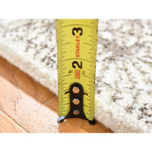 Load image into Gallery viewer, 2&#39;1&quot;x2&#39;1&quot; Ivory, Modern Design With Intricate All Over Pattern, Wool And Silk Hand Knotted, Square Sample Oriental Rug FWR483648