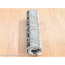 Load image into Gallery viewer, 2&#39;x3&#39;2&quot; Ivory, Rajasthan With All Over Design, Hand Knotted 100% Wool, Mat Fragment Sample Oriental Rug FWR483672