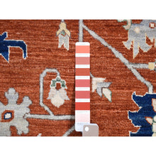 Load image into Gallery viewer, 10&#39;x13&#39;10&quot; Brick Red, Antiqued Peshawar Heriz With All Over Design, Hand Knotted Pure Wool, Oriental Rug FWR483762