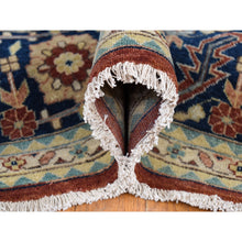 Load image into Gallery viewer, 10&#39;1&quot;x13&#39;9&quot; Sangria Red, Antiqued Heriz Re-creation with Large Medallions Design, Pure Wool Hand Knotted, Oriental Rug FWR483804