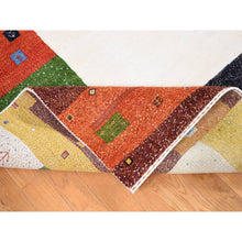 Load image into Gallery viewer, 9&#39;8&quot;x13&#39;5&quot; Ivory, Folk Art Lori Buft Gabbeh Design Thick And Plush, 100% Wool Hand Knotted, Oriental Rug FWR483876