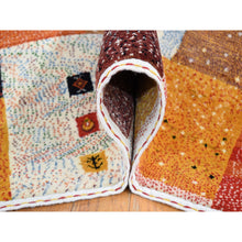 Load image into Gallery viewer, 9&#39;8&quot;x13&#39;5&quot; Ivory, Folk Art Lori Buft Gabbeh Design Thick And Plush, 100% Wool Hand Knotted, Oriental Rug FWR483876