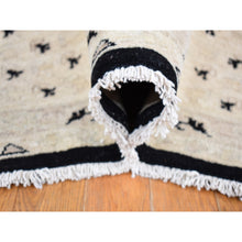 Load image into Gallery viewer, 8&#39;10&quot;x12&#39; Black, Pure Wool Hand Knotted, Afghan Peshawar With All Over Design, Oriental Rug FWR483906