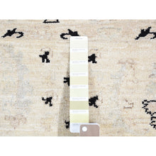 Load image into Gallery viewer, 8&#39;10&quot;x12&#39; Black, Pure Wool Hand Knotted, Afghan Peshawar With All Over Design, Oriental Rug FWR483906