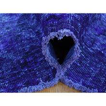 Load image into Gallery viewer, 5&#39;1&quot;x9&#39;9&quot; Overdyed Purple, Worn Wool Handmade, Vintage Persian Shiraz, Wide And Long Oriental Rug FWR483936