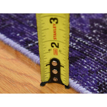 Load image into Gallery viewer, 5&#39;1&quot;x9&#39;9&quot; Overdyed Purple, Worn Wool Handmade, Vintage Persian Shiraz, Wide And Long Oriental Rug FWR483936