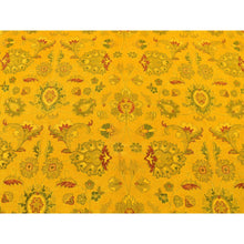 Load image into Gallery viewer, 8&#39;2&quot;x10&#39;1&quot; Golden Brown, Overdyed Persian Design, Pure Wool Hand Knotted Oriental Rug FWR484002