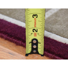 Load image into Gallery viewer, 10&#39;x13&#39;9&quot; Ivory, Hand Knotted, Modern Nepali Neo Classic Block Design, Pure Wool, Oriental Rug FWR484032