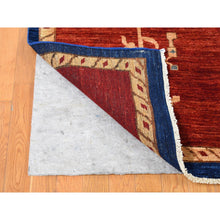 Load image into Gallery viewer, 10&#39;3&quot;x14&#39; Barn Red, Antiqued Bijar Open Field Design, Natural Dyes, Soft Wool Hand Knotted, Oriental Rug FWR484038
