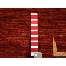 Load image into Gallery viewer, 10&#39;3&quot;x14&#39; Barn Red, Antiqued Bijar Open Field Design, Natural Dyes, Soft Wool Hand Knotted, Oriental Rug FWR484038