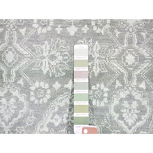 Load image into Gallery viewer, 8&#39;x10&#39;1&quot; Green Overdyed, Tone On Tone, Wool And Silk Hand Knotted, Oriental Rug FWR484062