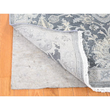 Load image into Gallery viewer, 8&#39;x10&#39;2&quot; Arsenic Gray, Oushak Design, Silk With Textured Wool Hand Knotted, Oriental Rug FWR484092