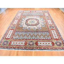 Load image into Gallery viewer, 10&#39;2&quot;x14&#39;2&quot; Gold, Mamluk Design Vegetable Dyes, Hand Spun New Zealand Wool Hand Knotted, Oriental Rug FWR484110