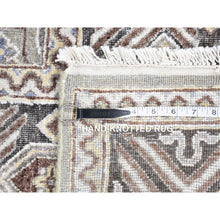 Load image into Gallery viewer, 10&#39;1&quot;x14&#39;2&quot; Ivory, Mughal Inspired Medallions Design, Silk And Textured Wool Hand Knotted, Oriental Rug FWR484116