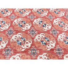 Load image into Gallery viewer, 9&#39;10&quot;x14&#39; Rust Red, Afghan Ersari Tekke Bokhara, Pure Wool Hand Knotted, Oriental Rug FWR484122