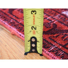 Load image into Gallery viewer, 8&#39;7&quot;x10&#39;8&quot; Red Overdyed, Pure Wool Persian Tabriz, Hi-low Hand Knotted, Oriental Rug FWR484170