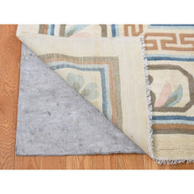 Load image into Gallery viewer, 13&#39;9&quot;x23&#39;5&quot; Ivory, Vintage Chinese, Ming Dynasty Design, Hand Knotted, Full Pile, Xl, Sides And Edges Professionally Secured, Pure Wool Oriental Rug FWR484206