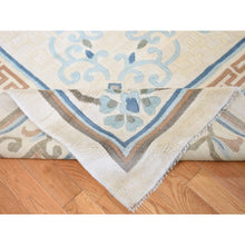 Load image into Gallery viewer, 13&#39;9&quot;x23&#39;5&quot; Ivory, Vintage Chinese, Ming Dynasty Design, Hand Knotted, Full Pile, Xl, Sides And Edges Professionally Secured, Pure Wool Oriental Rug FWR484206