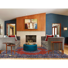 Load image into Gallery viewer, 8&#39;8&quot;x12&#39; Burnt Orange, Antique Persian Tabriz, Open Field Medallion Design, Soft and Supple, Some Wear, Clean with Sides and Ends Professionally Secured, Hand Knotted, Pure Wool Oriental Rug FWR484266