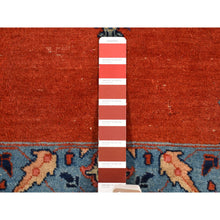 Load image into Gallery viewer, 8&#39;8&quot;x12&#39; Burnt Orange, Antique Persian Tabriz, Open Field Medallion Design, Soft And Supple, Some Wear, Clean With Sides And Ends Professionally Secured, Hand Knotted, Pure Wool Oriental Rug FWR484266
