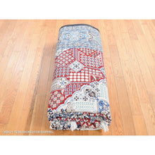Load image into Gallery viewer, 7&#39;3&quot;x10&#39;9&quot; Crimson Red, New Persian Nain, Flower Rosettes And Willow Tree Design, Soft And Supple, Wool And Silk, Hand Knotted Oriental Rug FWR484272