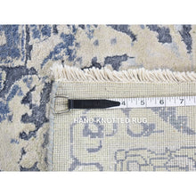 Load image into Gallery viewer, 9&#39;x12&#39; Ash Gray, Broken Kashan Design Wool With Pure Silk Hand Knotted, Oriental Rug FWR484392