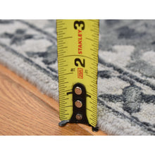 Load image into Gallery viewer, 9&#39;x12&#39; Ash Grey, Heriz Design With All Over Pattern Vegetable Dyes, Wool And Silk Hand Knotted, Oriental Rug FWR484404