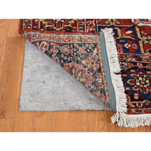 Load image into Gallery viewer, 8&#39;10&quot;x11&#39;8&quot; Chili Red, Antique Persian Heriz, Soft And Full Pile, Pure Wool, Sides And Ends Professionally Secured, Cleaned, Hand Knotted, Oriental Rug FWR484656
